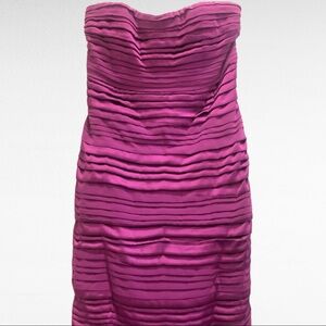 Alice + Olivia SILK Ruched Mini Dress